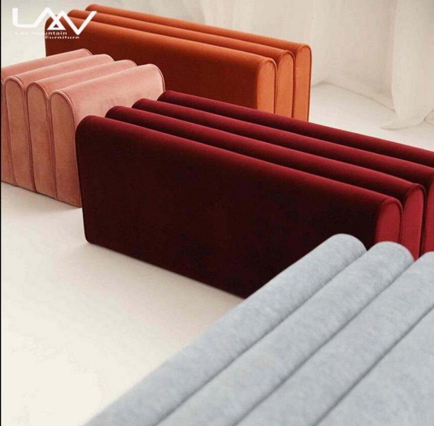 リビングルームベッドルームフットスツールモダンな長方形の形ソファベンチ　オルガン型ソファー　椅子　チェア