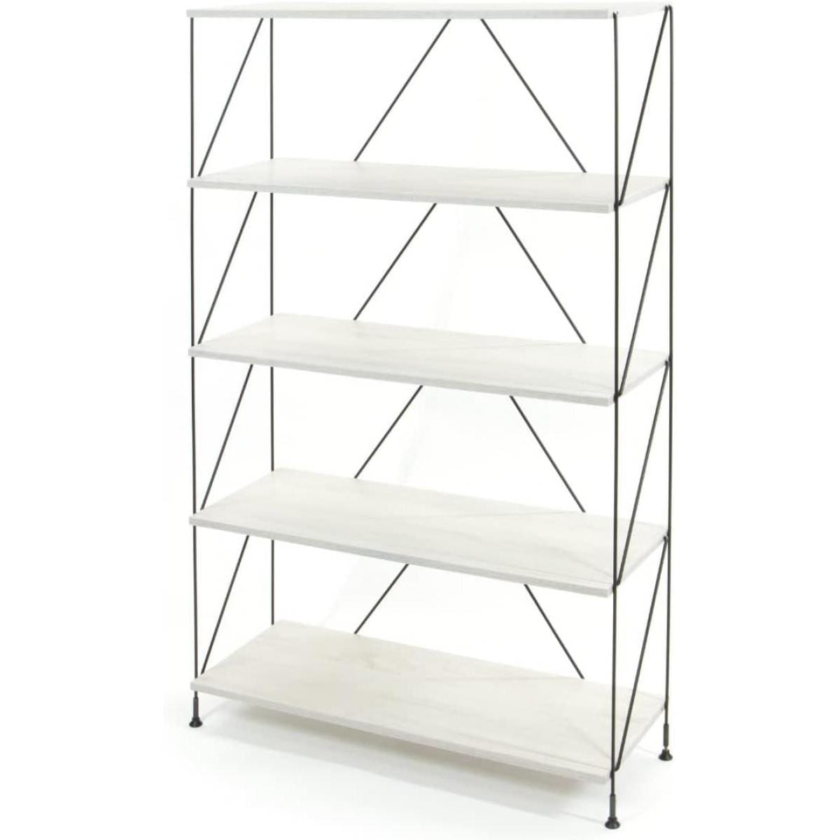 武田コーポレーション ワイヤーラック 4段 W80 EZ2-WR5 ホワイト サイズ幅83×奥行31×高さ141.5cm 収納 ディスプレイ 棚 ラック