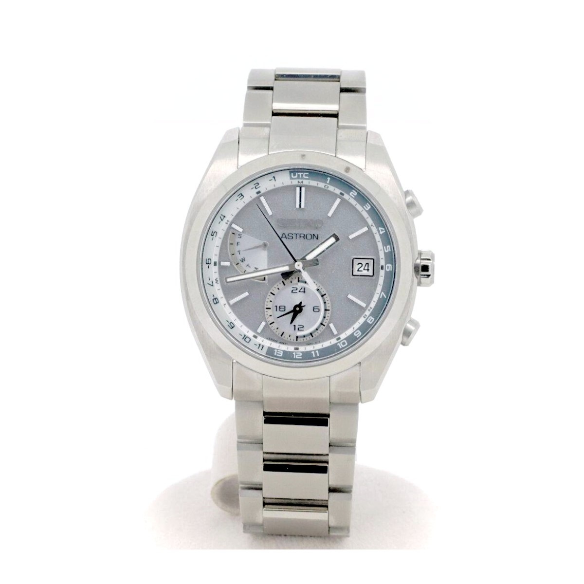 アストロン ソーラー電波 SBXY009 メンズ 腕時計 シルバー 質屋出品