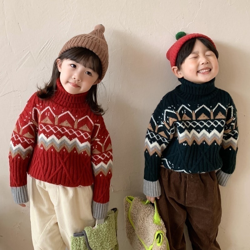 セーター クリスマス タートルネック 子供 ベビー キッズ あったかい 秋冬 プレゼント 贈り物