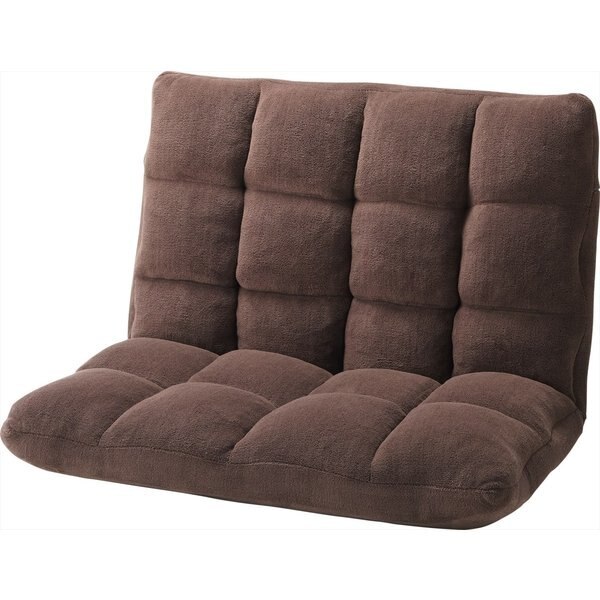 14段階リクライニングのもこもこ座椅子 ワイド 北欧 ナチュラル フロアチェア リビング 8,616円