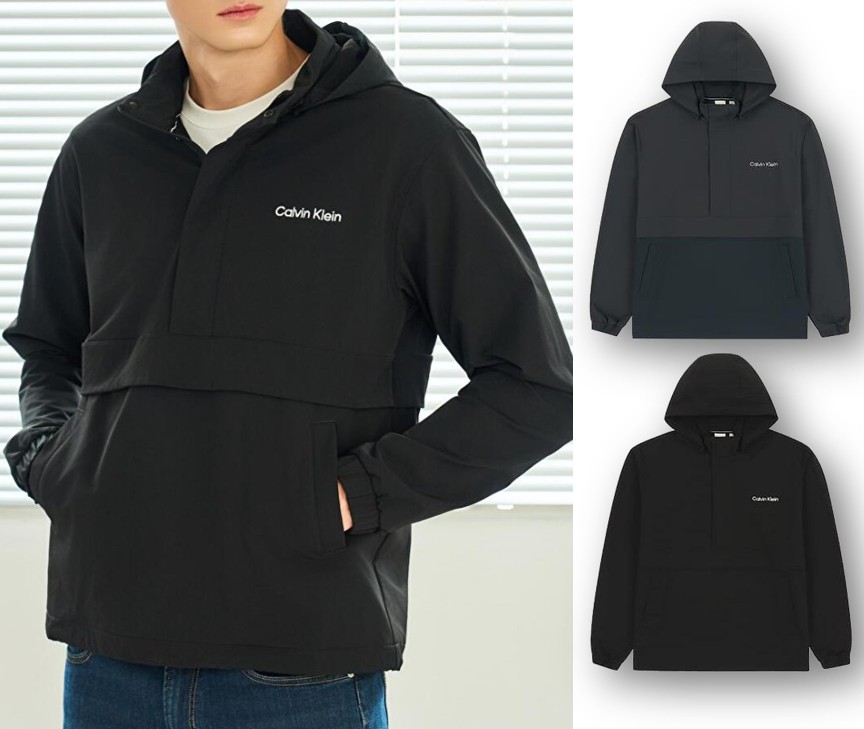 Mens Casual Woven Anorak