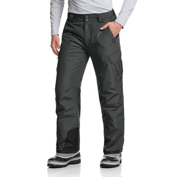 防水保温男性用ボードスキーカーゴパンツパッド入りパンツ