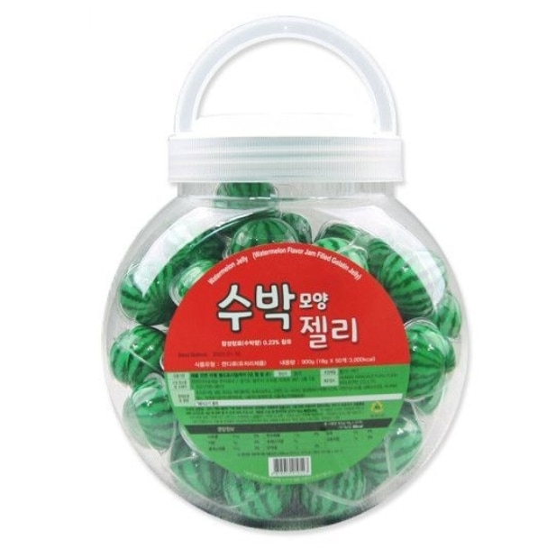 watermelo n shaped jelly 900 g (50 pcs)スイ カ型ゼリ