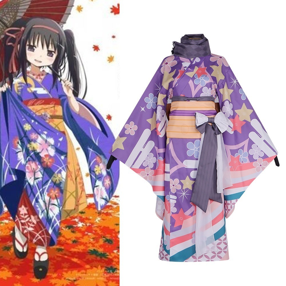 魔法少女まどかマギカ 和装コス 衣装 二次元 暁ほむら まどか 鹿目々花 コスプレ衣装