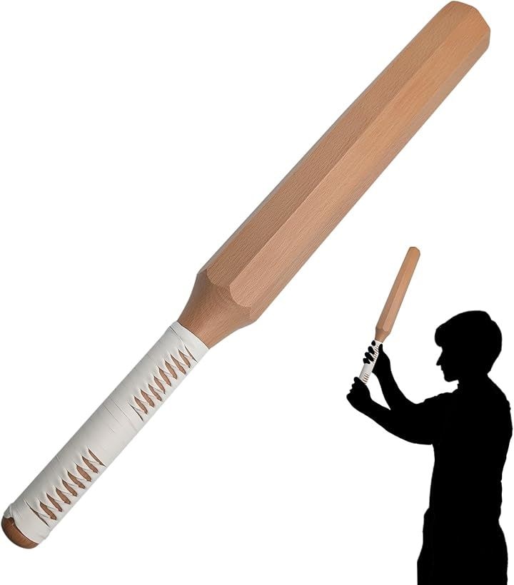 パーソナルトレーナー監修素振り用木刀 剣道 約1kg 室内用 筋トレ 短い すぶり用木刀 稽古用 鍛錬 フリセン(革柄付き, 60cm)