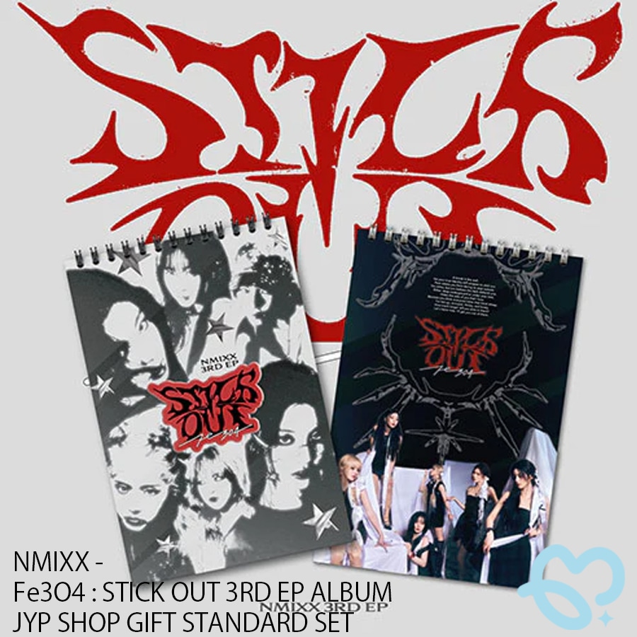 【公式】NMIXX Fe3O4 : STICK OUT 3RD EP ALBUM JYP SHOP GIFT STANDARD SET　公式 CD
