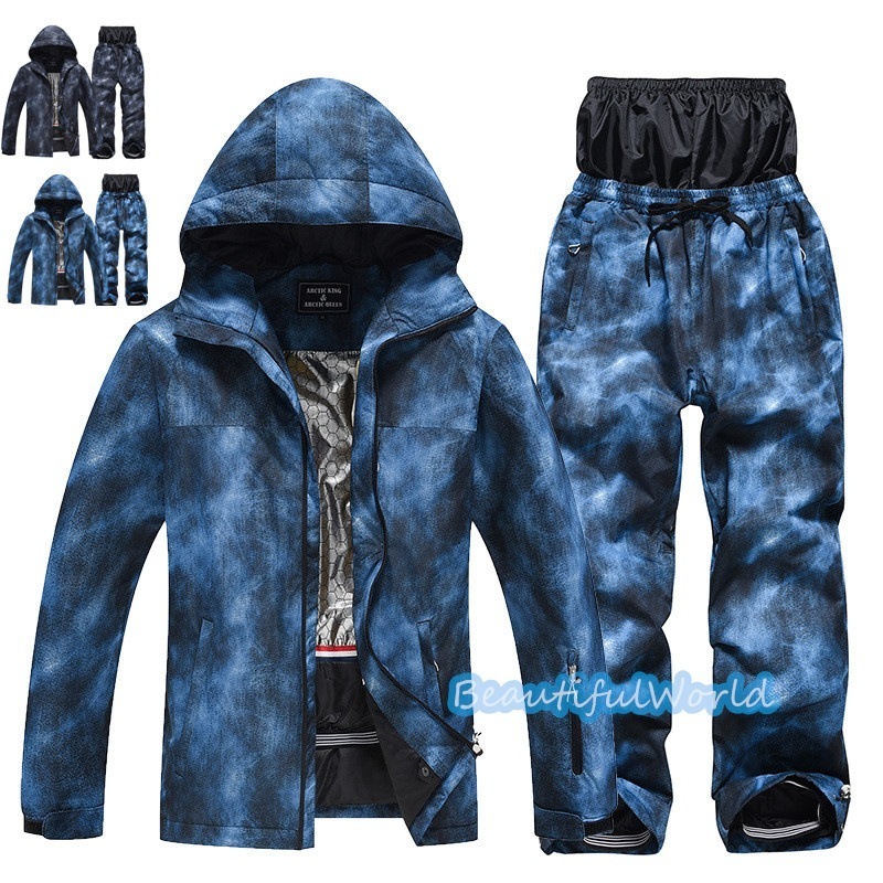 スノーボードウェア 上下セット スキーウェア メンズ レディース セットアップ 男女兼用 スノボウェア スノーボード ジャケット パンツ 撥水防風 保温 雪遊び 暖かいH74