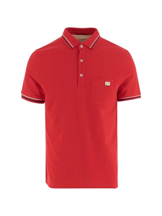 VALENTINO GARAVANI Men Polo Shirts VMH01KAQJ 157 ROSSO