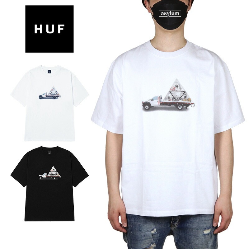 HUF Tシャツ ハフ 半袖Tシャツ トップス メンズ レディース ブランド 大きいサイズ おしゃれ おすすめ 人気 黒 白 ホワイト ブラック