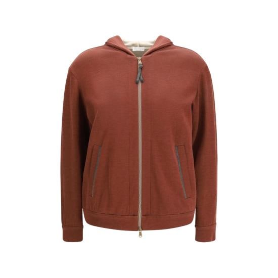 BRUNELLO CUCINELLI Women Hoodies MD828SB806 C9149 BROWN