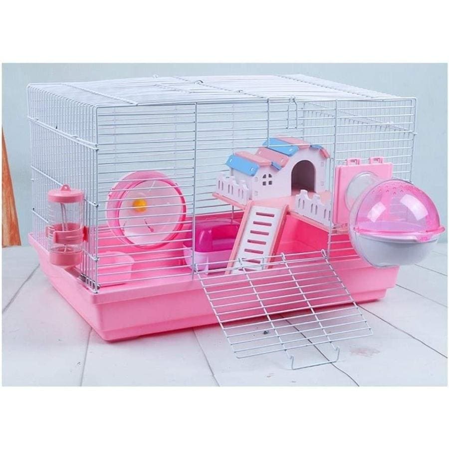 ハムスター ケージ 小動物ケージ クリアケージ 大型サイズ 飼育ケージ 金網タイプ 巣箱 ハムスター 家 ハムスタースナネズミのための大規模な生活空間パーフェ