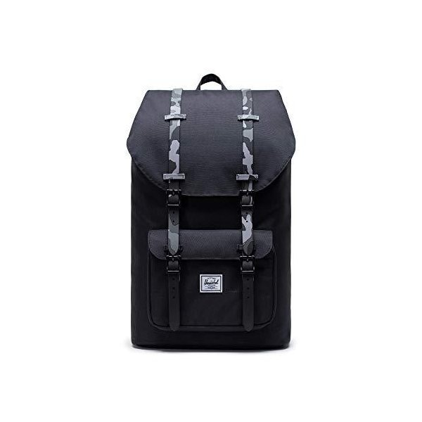 Herschel Little America Laptop Backpack， Black/Night Camo， Classic 25.0L 並行輸入品 22,570円