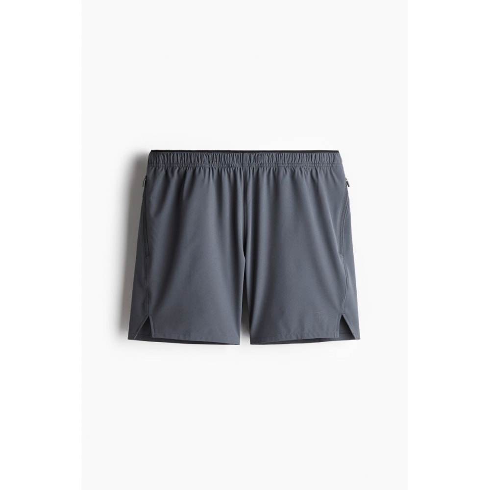 H&M 4パートランニングショーツドライムーブダークグレー