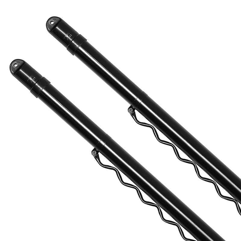 【BLKP】 パール金属 物干し竿 2.80~4.00m ハンガー 掛け付 2本セット ジョイント式 伸縮 竿 スチール 屋外 室内 ブラック 黒 BLKP N-7955 5,309円