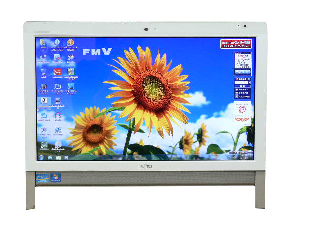 富士通 デスクトップパソコン 中古パソコン FH54/DD ホワイト デスクトップ 一体型 本体 Windows7 Core i3 DVD 地デジ 4GB/500GB 送料無料 中古 20,850円