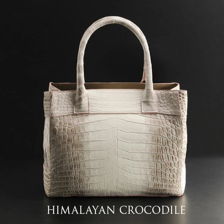 ヒマラヤクロコダイルトートバッグ日本製レディース2WAY『クロコダイル保証書付き』トートバッグ