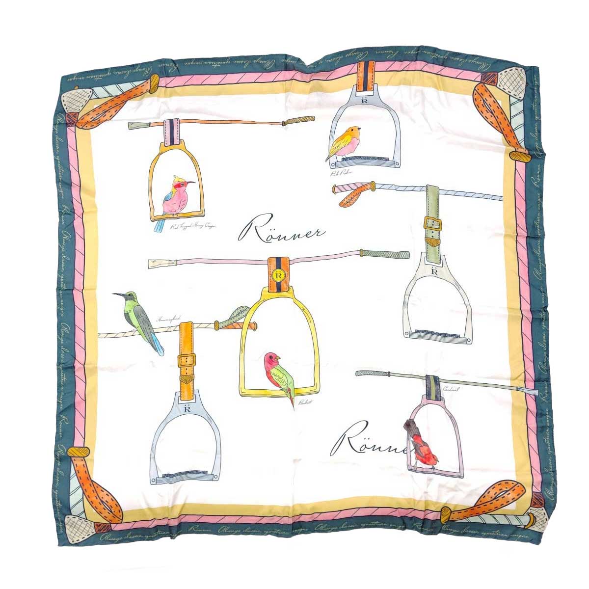 【中古】RONNER ロナー 大判 スカーフ レディース