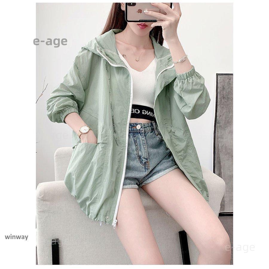 3点ご購入で2oo円OFFレディース 薄手 サマージャケット uvカット ウインドブレーカー アウターフード付き 日焼け防止 日よけ 夏