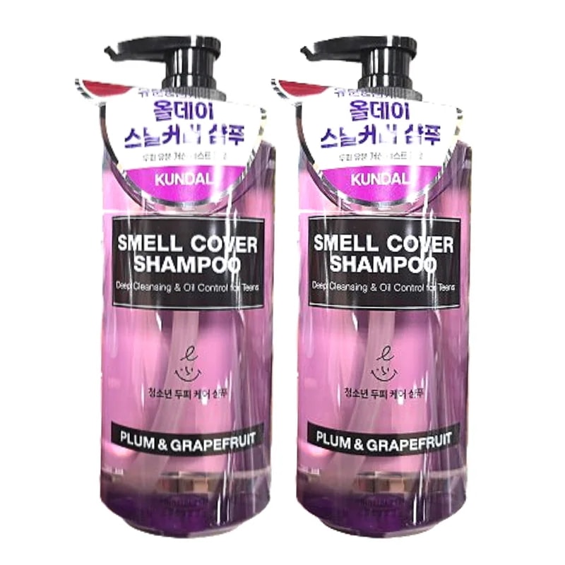 【さっぱり洗浄＆フルーティな香り】 オールデイ スメルカバー 青少年用 シャンプー プラム＆グレープフルーツの香り 718ml 2本セットデイリー用・大容量