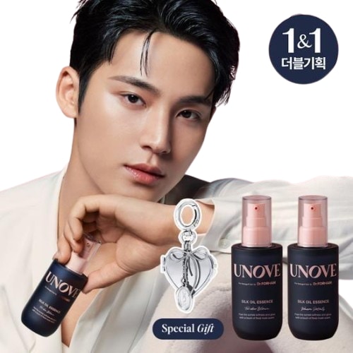 UNOVE シルクオイルエッセンス70ml ウォームペタル ダブル スペシャルセット(+鏡キーホルダー)