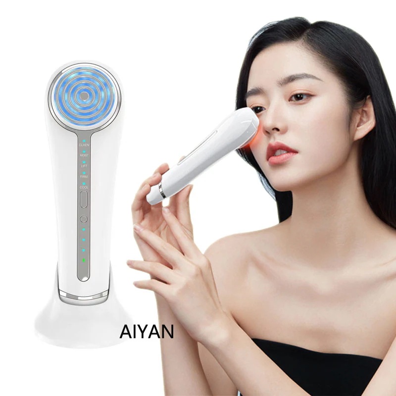 RF美顔器 イオン導出 イオン導入 超音波美顔器 EMS微電流 LED 光エステ 1台多役 イオン美顔器 超音波振動 肌ケア 口元ケア フェイスケア 毛穴 汚れとり 目元ケア 温冷ケア 多機能美容器