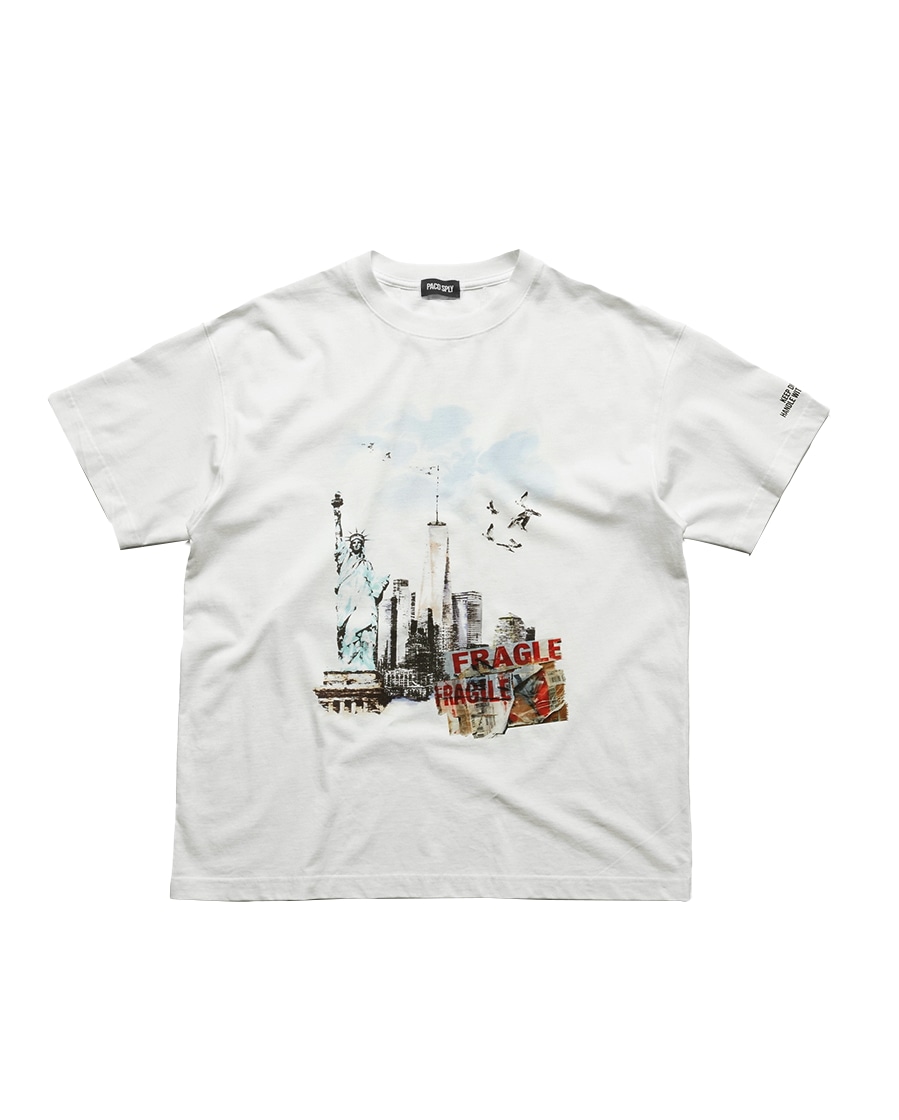 【PACOSPLY】LIBERTY FRAGILE T-SHIRTS : IVORY