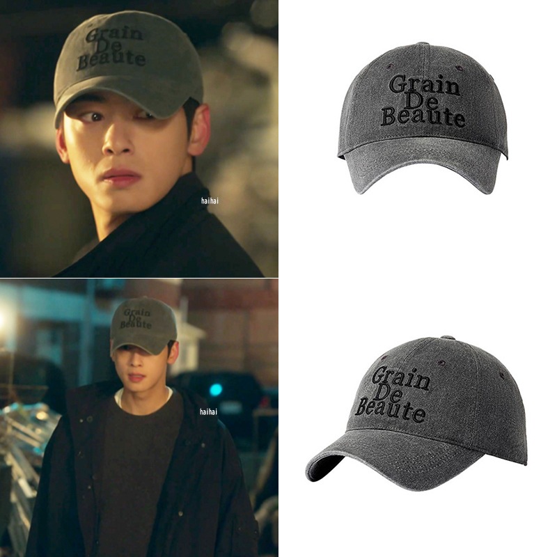 [チャウヌ 着用] Signature Ball Cap [Charcoal]