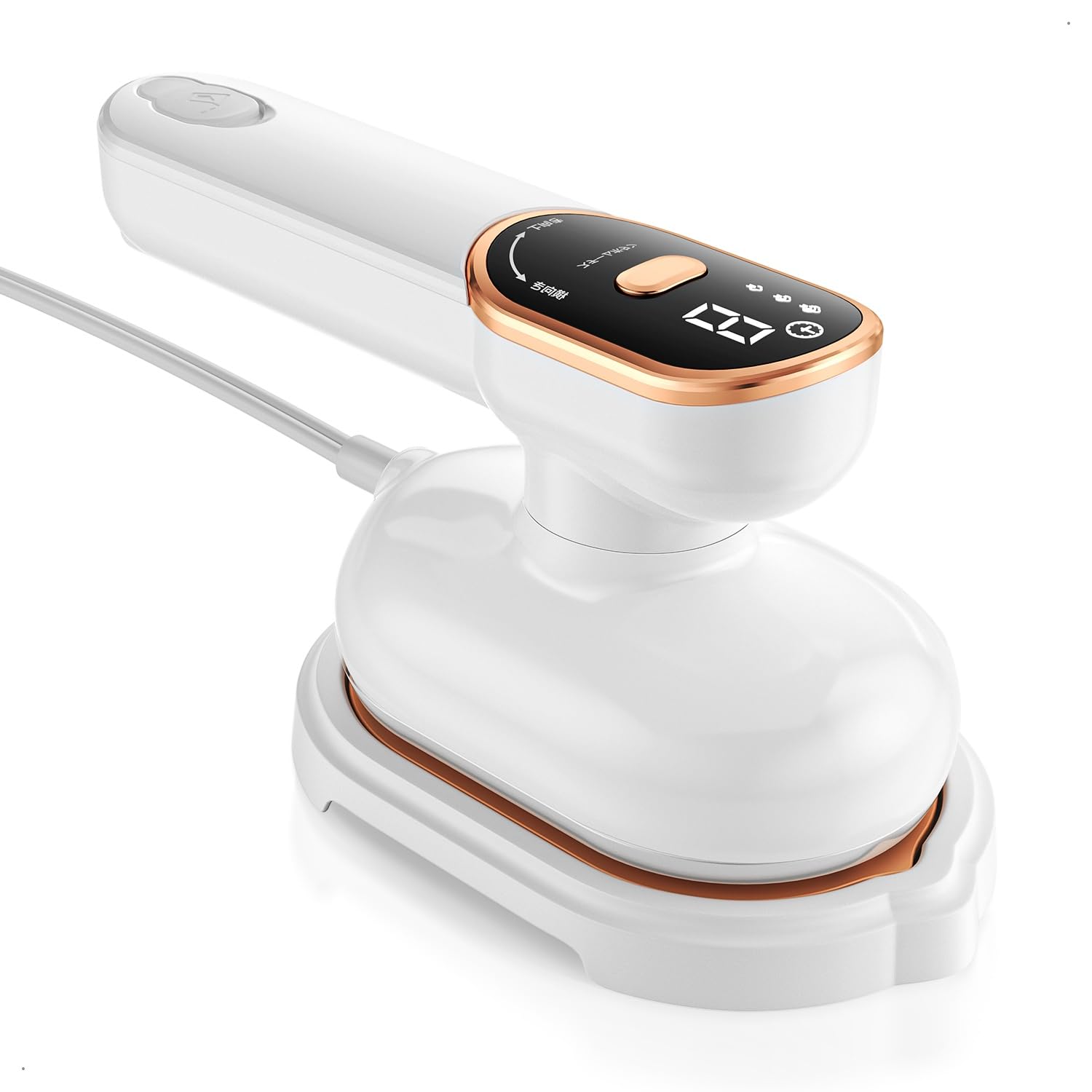 スチームアイロン ハンガーにかけたまま 【折り畳み式 ドライアイロン機能】 衣類スチーマー 3段階スチーム量調整 ハイパワー 1000W 時短 シワ伸ばし ディスプレイ表示 アイロン ハンディ 高温除 4,855円