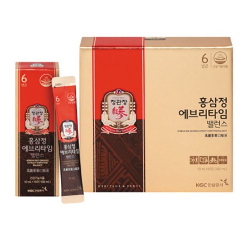紅参精 エブリタイムバランス 10mlx30包 / 飲みやすいタイプ 免疫力増進 紅参濃縮液 70% 疲労改善 8,280円