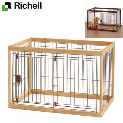 リッチェル 木製ペットサークル 90-60 ナチュラル RI-4973655592533