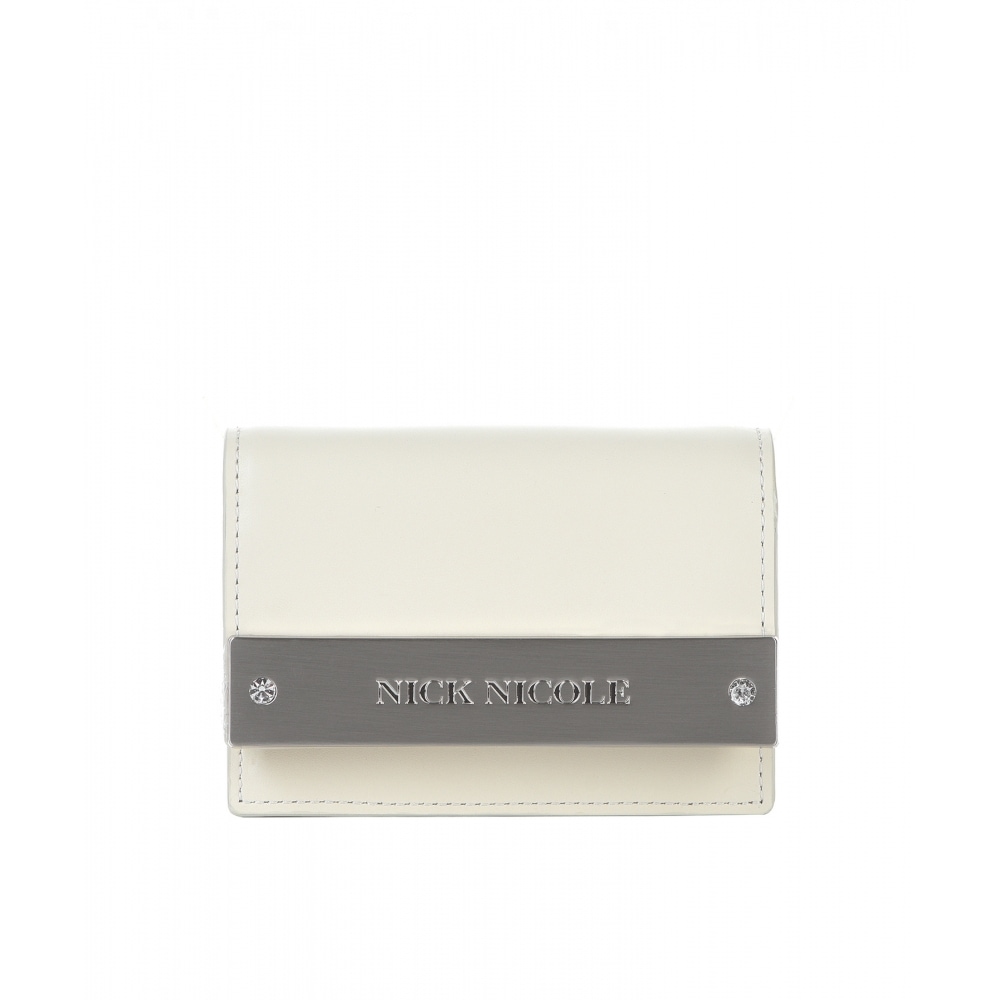 ニック&ニコル クリスタル アコーディオン ウォレット_クリーム 11,848円