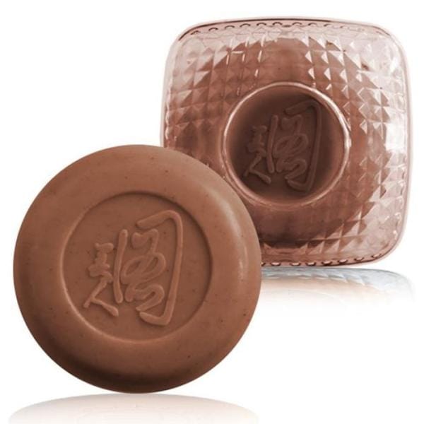 XBG3085O美人図 黄土 垢すり石鹸 6個 ソンウォン 化粧品 緑茶 金