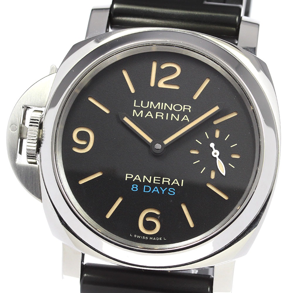 パネライ PANERAI PAM00796 ルミノール レフトハンド 8デイズ アッチャイオ 手巻き メンズ 良品 保証書付き_792463【中古】
