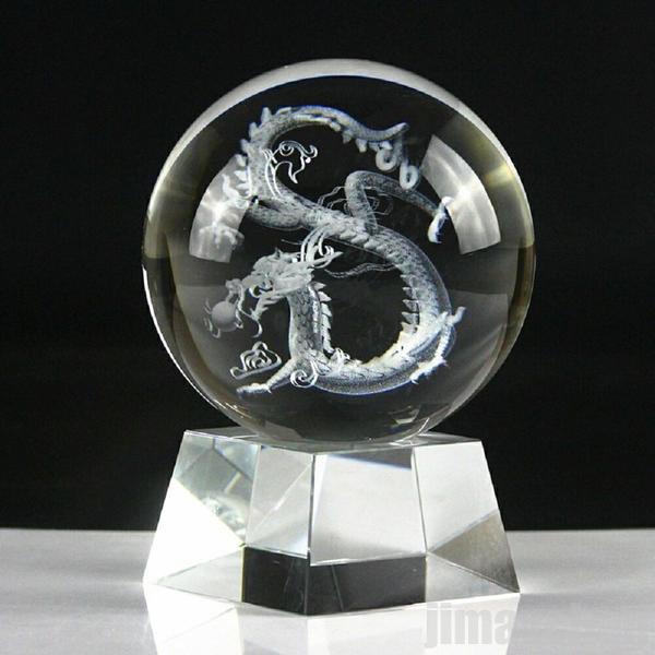 超特価【クリスタル球 最強五本爪 皇帝龍 水晶】風水 人工(溶錬) 水晶玉 昇龍レーザー彫り100mm 龍 置物 置き物 オブジェ 開運祈願 金運祈願 玄関 龍の置物 クリスタルガ