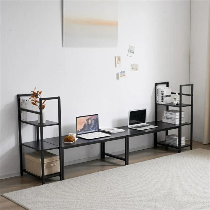 新入庫 木製 収納付 座デスク ミシン台 一体分離両用 パソコンデスク ロータイプ 3段シェルフ付 ローデスク パソコンデスク シェルフ付きデスク デスク付きシェルフ 書斎机 書斎デスク 学習机 勉強