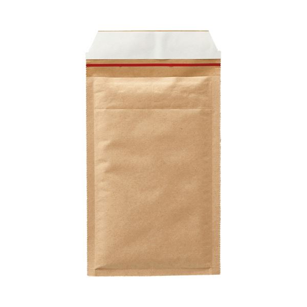 TANOSEE クッション封筒 小物用 内寸130215mm 茶 1セット（400枚：200枚2ケース）