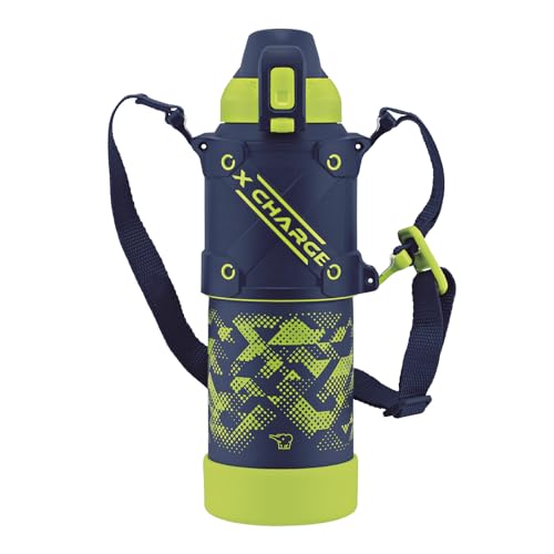 象印マホービン クールボトル 水筒 1.0L スポーツタイプ シームレスせん 衝撃や擦れに強いプロテクトアーマー ライムブルー SD-HB10