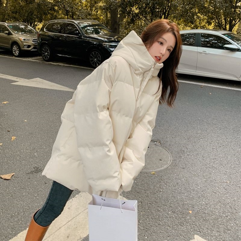 レディース ショート丈 新しい フード付き 中綿コート かわいい 厚手 ファッション ダウンジャケット
