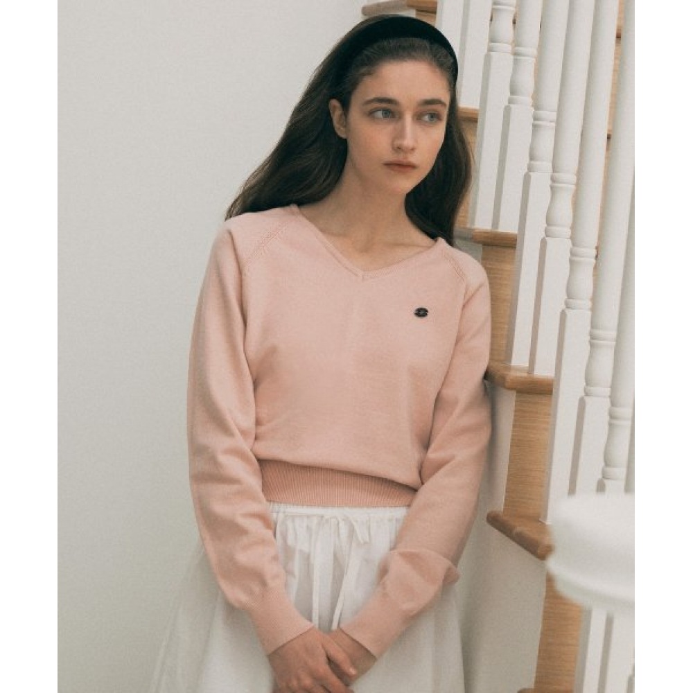 ロラローラソフト Vネックニットピンク