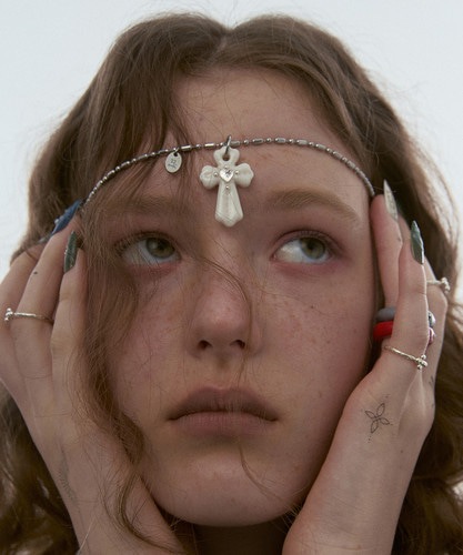 NFF agape necklace white アガペネックレス ホワイト 韓国アクセサリー 正規品 ネックレス