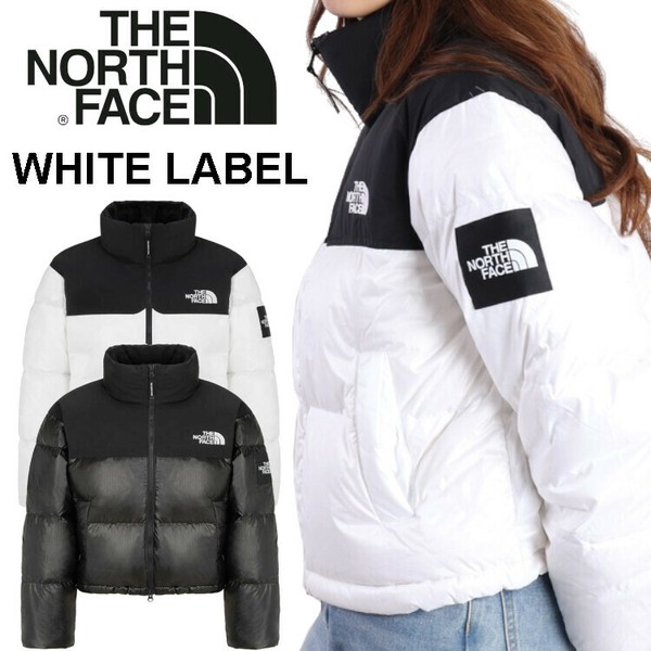 アウター レディース ノベルティ ヌプシ ダウンジャケット RDS ロゴ NJ1DR85L NJ1DR85J ホワイト ブラック ホワイトレーベル ジップアップ 韓国　韓国ファッション
