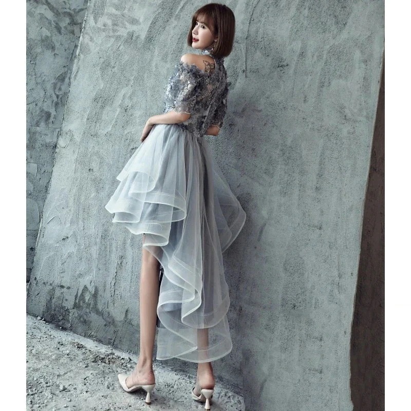 【急速出荷】ウェディングドレスドレスパーティードレスエレガントフェミニン司会演奏会ピアノ着痩せブライズメイドイブニングドレス