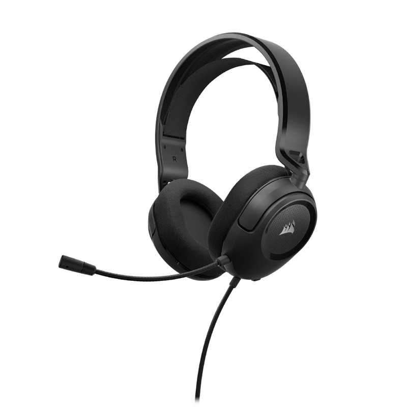 コルセア　CORSAIR　ゲーミングヘッドセット HS35 SURROUND V2 CARBON ［φ3.5mmミニプラグ＋USB /両耳 /ヘッドバンドタイプ］　CA-9011386-AP