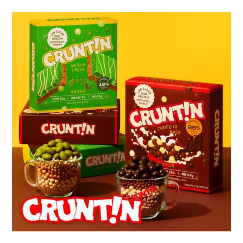 [糖0g大] クランチボウル タンパク質シェイク 1box(5パック) 2種択1 (チョコ/抹茶)