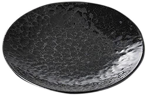 10個セット 丸盛皿 黒銀彩6.0皿 [19 x 2.6cm] 【料亭 旅館 和食器 飲食店 業務用 器 食器】