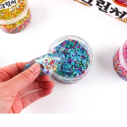 バササククランチスライムx 12個面白い肌触り遊びおもちゃグループ