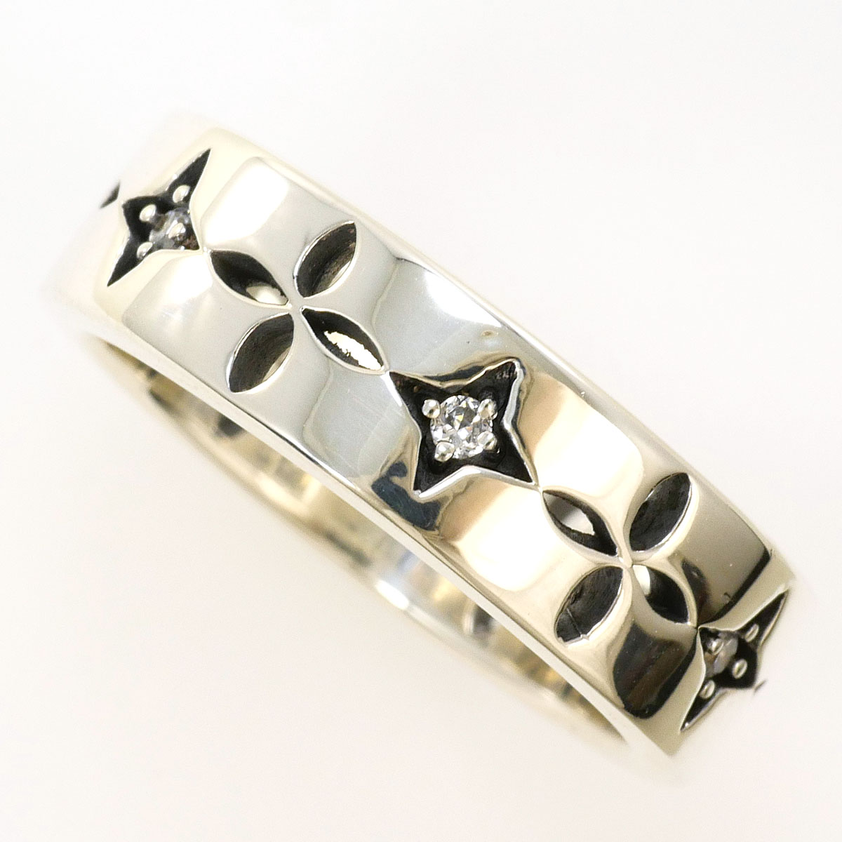 シルバー リング・指輪 12号 ジルコニア 総重量約6.0g 中古