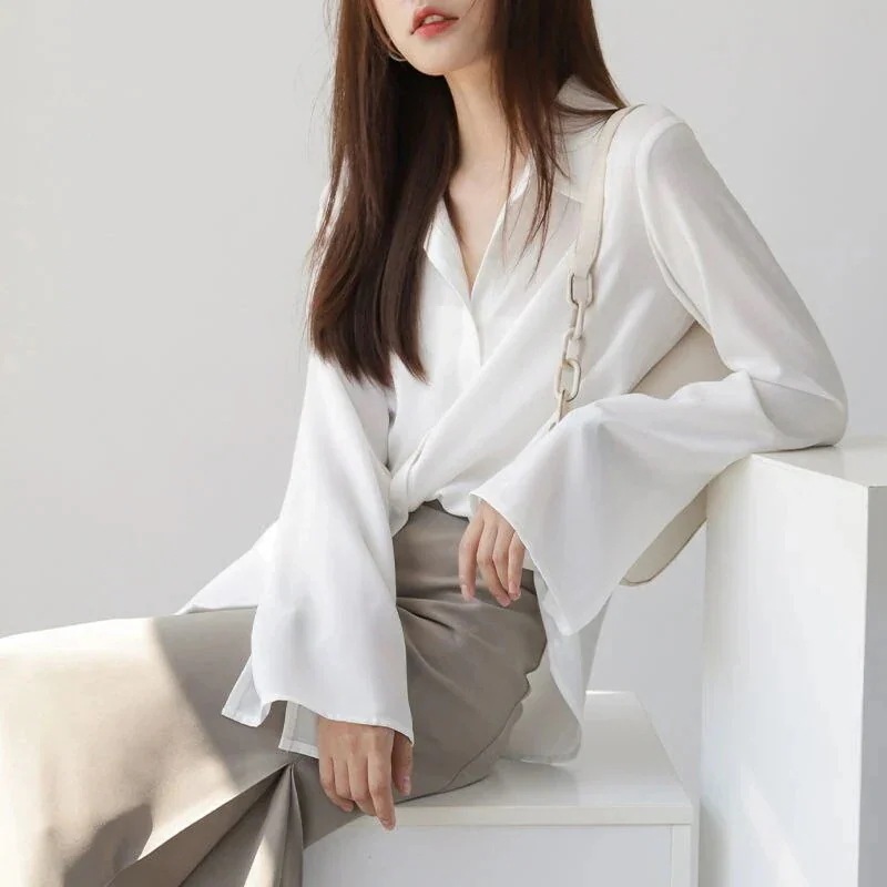 新作韓国ファッション シアーシャツ トップス UVカット シフォン シャツシースルーシャツ 長袖tシャツ レディース インナー 体型カバーリネン素材トップス