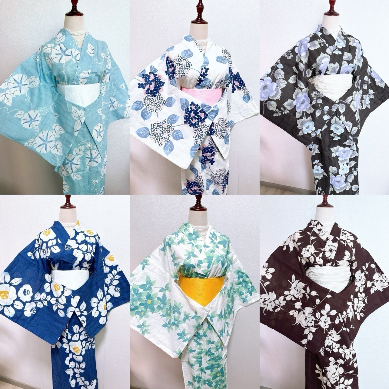 日本の着物 浴衣 女性の伝統的なスタイル 高級純綿の風合い 日本旅行写真着物 ゆかた あじさい